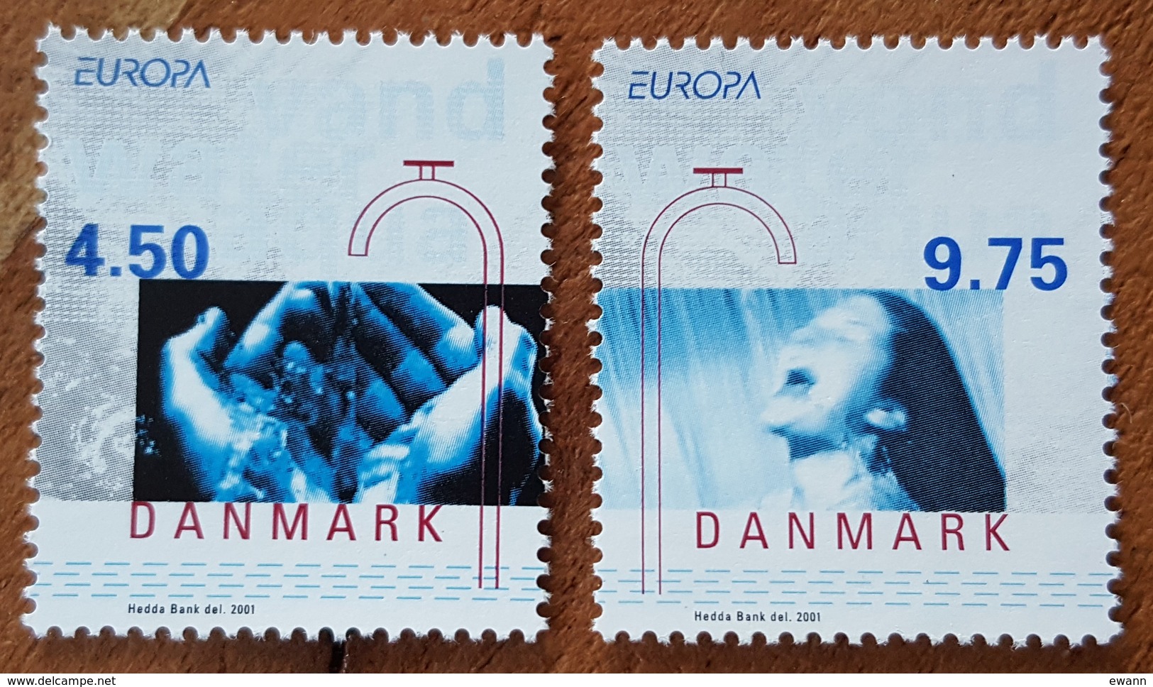 Danemark - YT N°1280, 1281 - L'eau, Richesse Naturelle / Europa - 2001 - Neufs - Nuevos