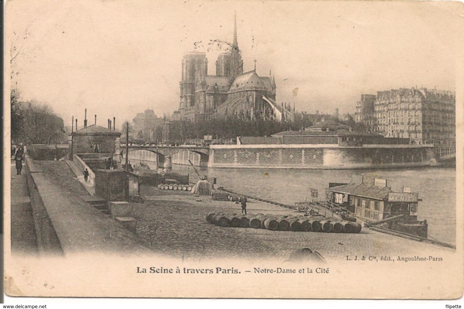 L150b227 - Paris - La Seine à Travers Paris - L&J - Die Seine Und Ihre Ufer