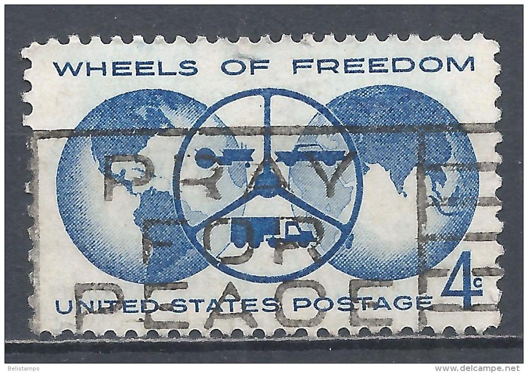 United States 1960. Scott #1162 (U) Wheels Of Freedom * - Oblitérés