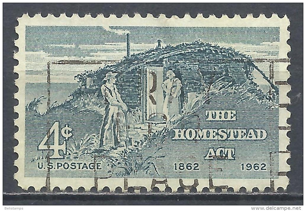 United States 1962. Scott #1198 (U) Homestead Act. Centenary * - Oblitérés