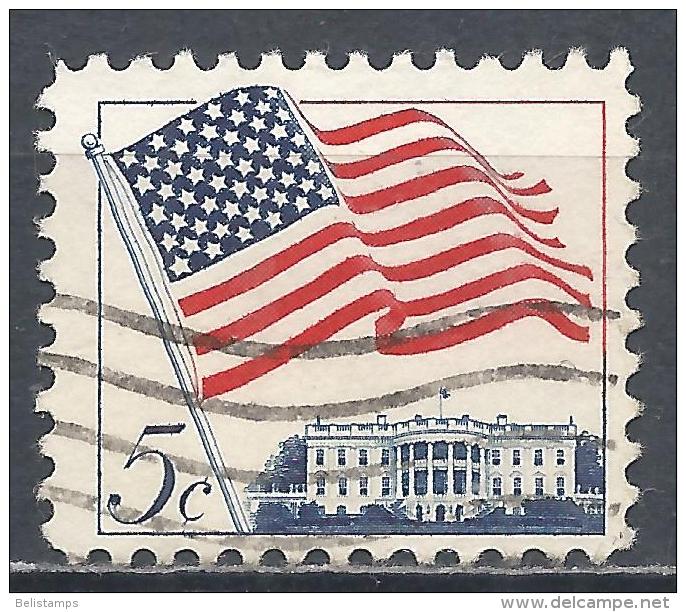 United States 1963. Scott #1208 (U) Flag Over White House * - Oblitérés