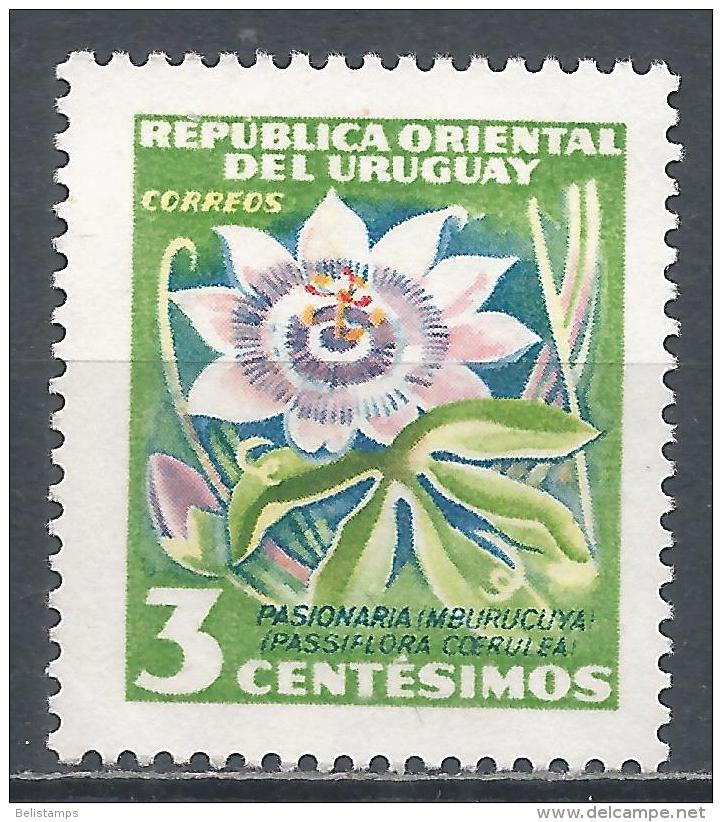 Uruguay 1954. Scott #608 (M) Passion Flower * - Uruguay