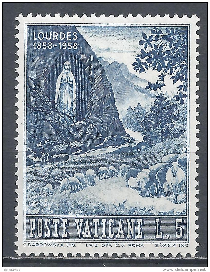 Vatican City 1958. Scott #233 (MH) Apparition Of The Virgin Mary - Ungebraucht