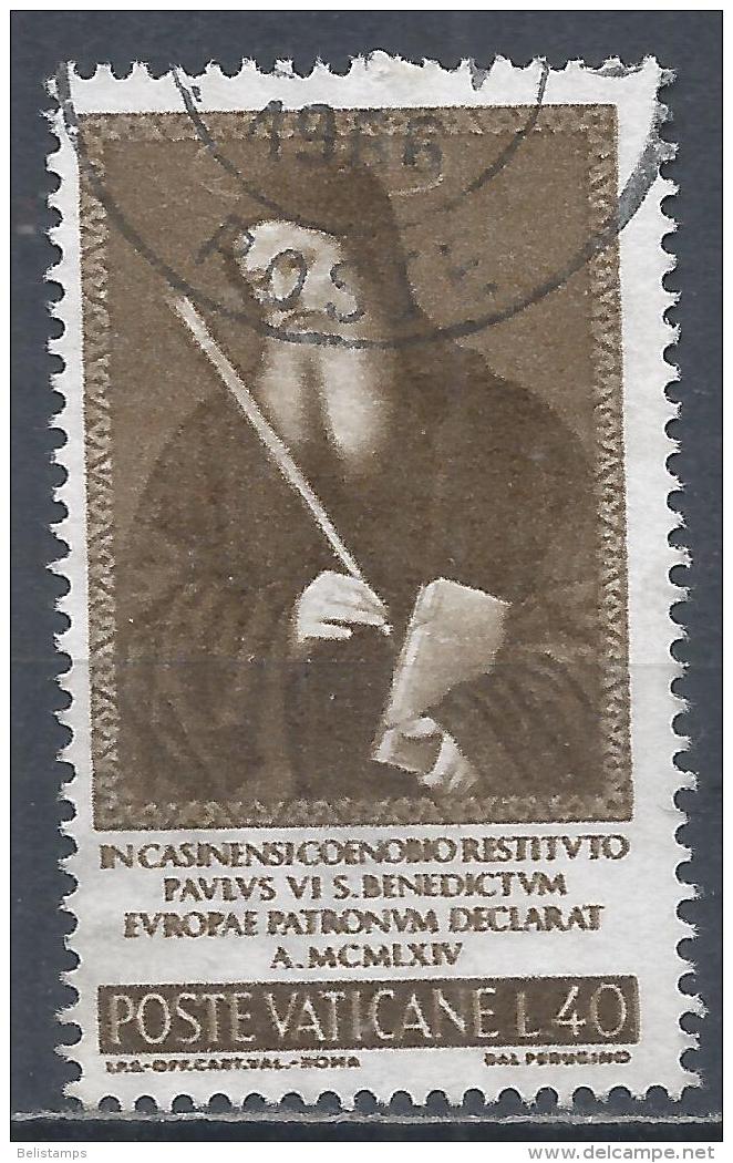 Vatican City 1965. Scott #414 (U) St Benedict By Perugino * - Oblitérés