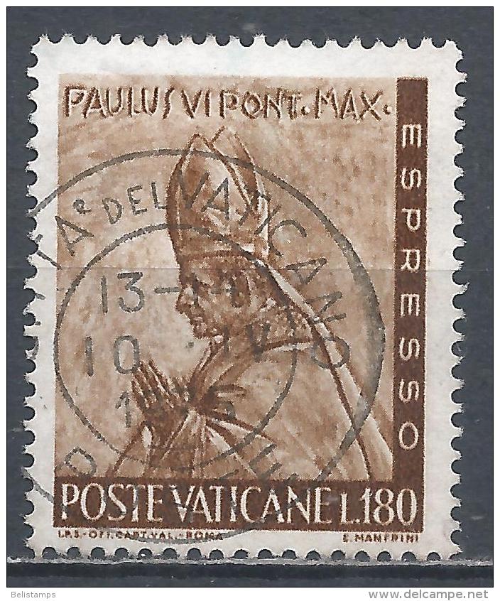 Vatican City 1966. Scott #E18 (U) Pope Paul VI By Enrico Manfrini * - Priority Mail