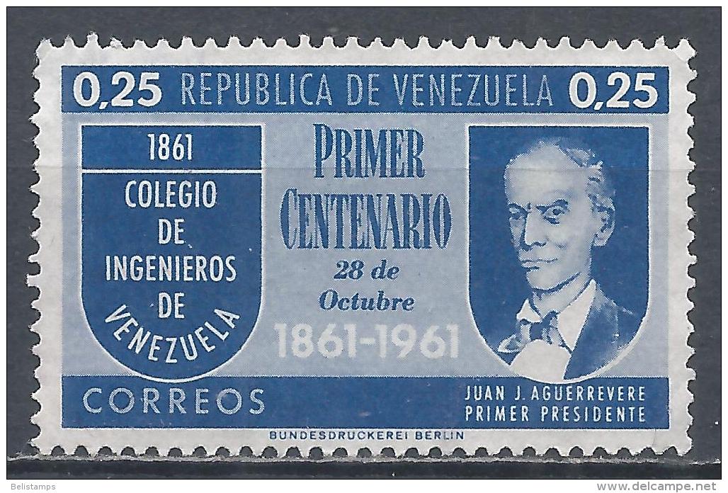 Venezuela 1961. Scott #801 (M) Juan J. Aguerrevere * - Venezuela