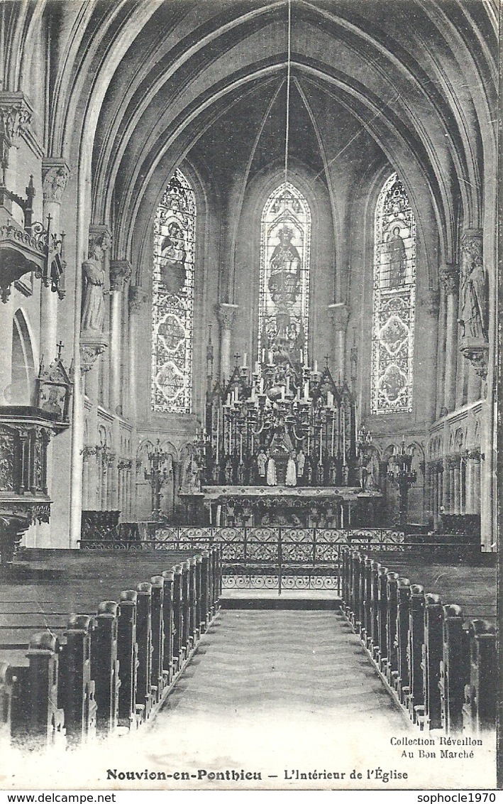 SOMME - 80 - NOUVIONEN PONTHIEU - Intérieur église - Nouvion