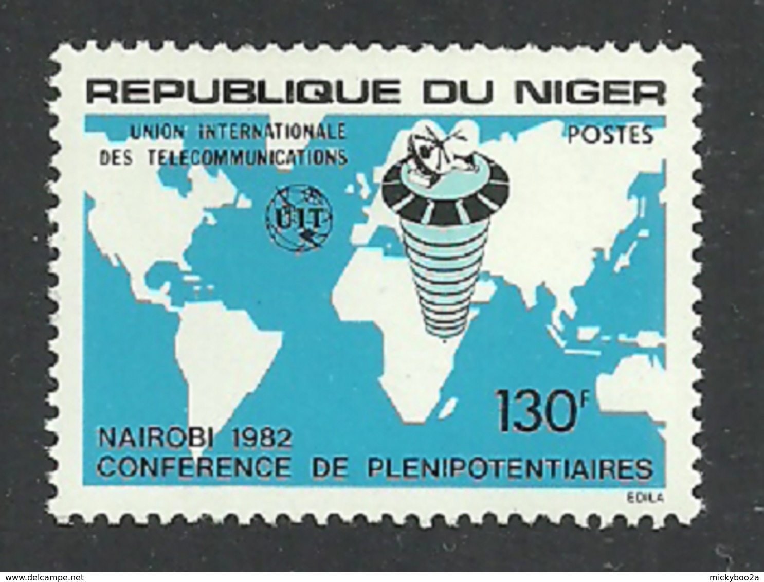 NIGER 1982 COMMUNICATIONS ITU DELEGATES CONFERENCE SET MNH - Niger (1960-...)