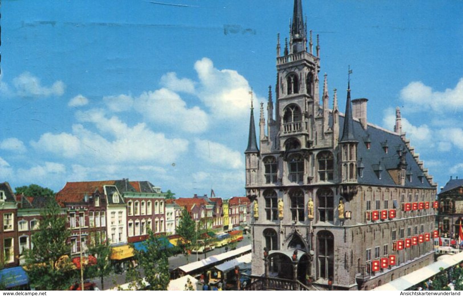004315  Gouda - Markt Met Stadthuis  1963 - Gouda