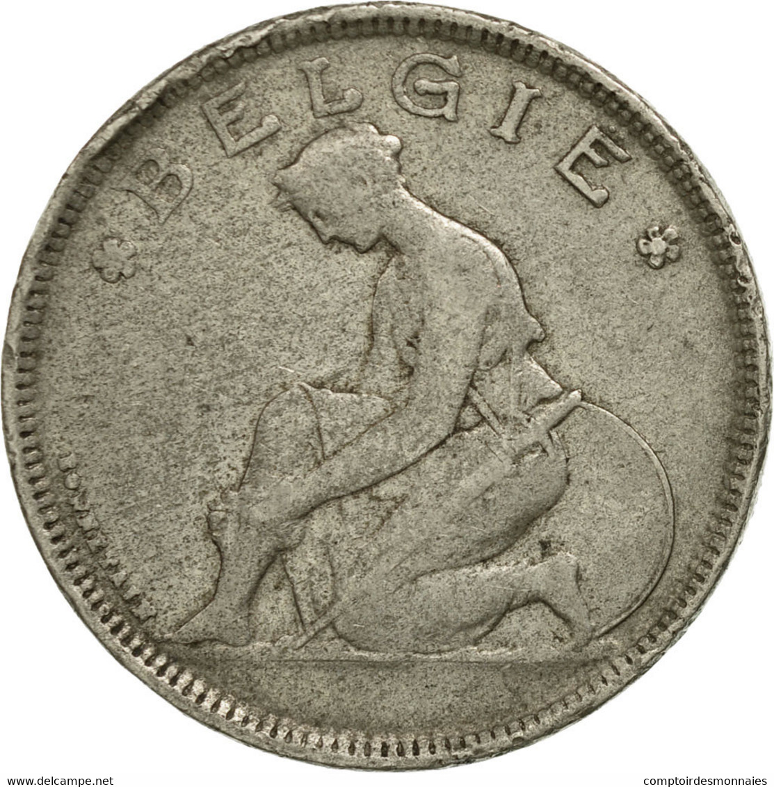 Monnaie, Belgique, 2 Francs, 2 Frank, 1923, TB+, Nickel, KM:92 - 2 Francs