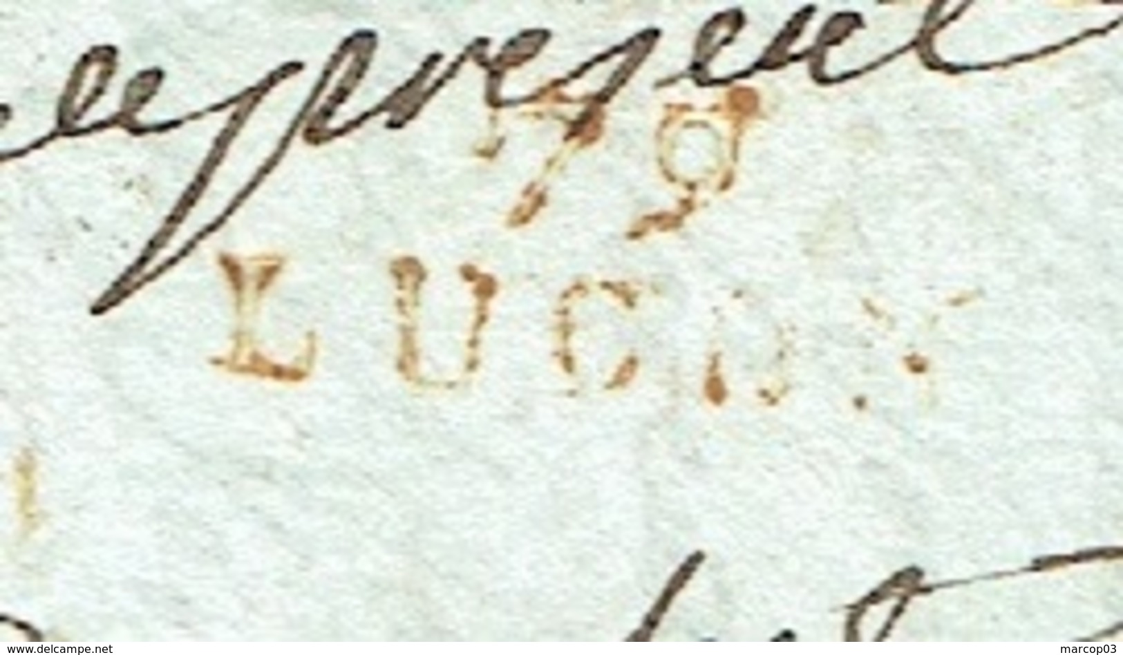 VENDEE 85 LAC Du 01/10/1793 écrite à LUCON , 79 LUCON Rouge Taxe 10 Tarif De 1792 TTB - 1701-1800: Precursors XVIII