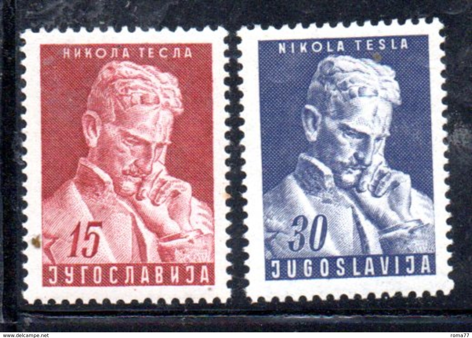 YUG76A - YUGOSLAVIA 1953,  Unificato N. 625/626   Nuovi  ***  TESLA - Nuovi