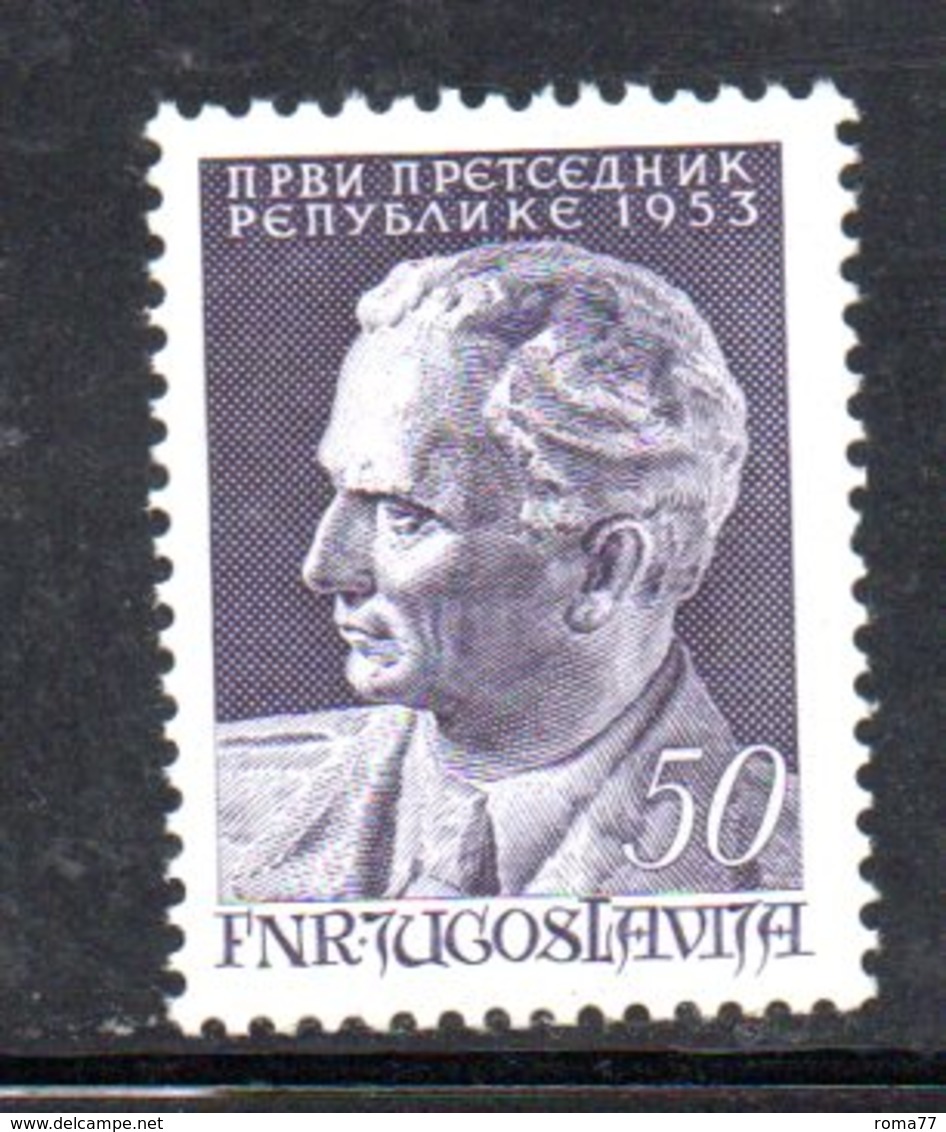 YUG77C - YUGOSLAVIA 1953,  Unificato N. 634  Nuovi  ***  TITO - Nuovi