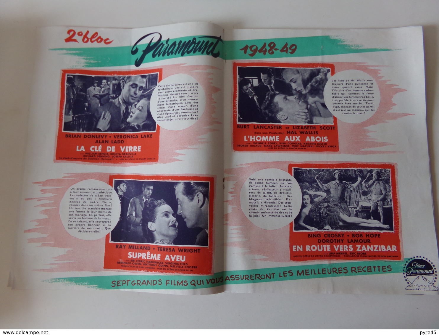 Magazine " Le Film Français " N° 197 Septembre 1948 " Métiers De Fous " - Zeitschriften