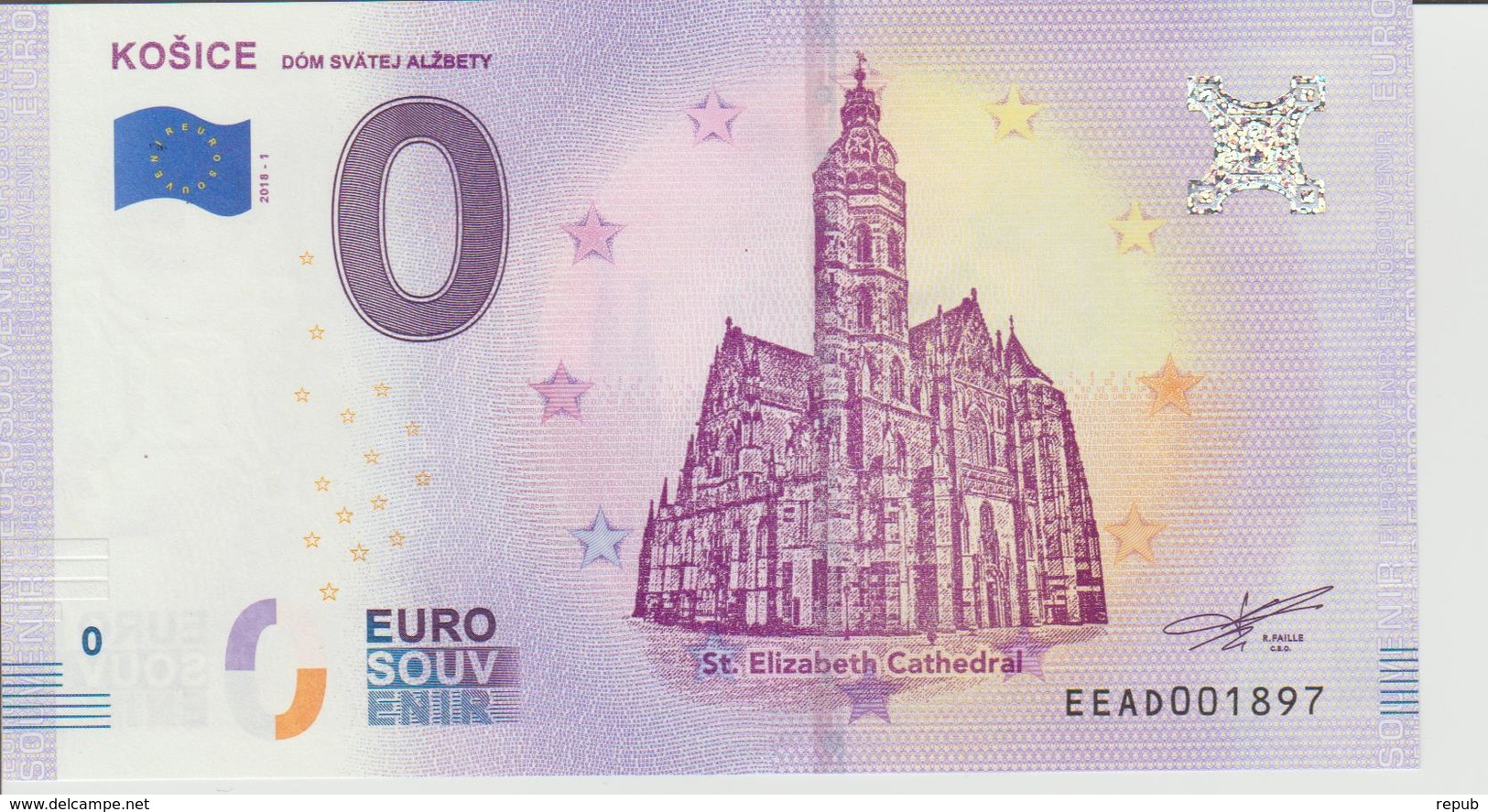 Billet Touristique 0 Euro Souvenir Slovaquie - Kosice 2018-1 N°EEAD001897 - Prove Private