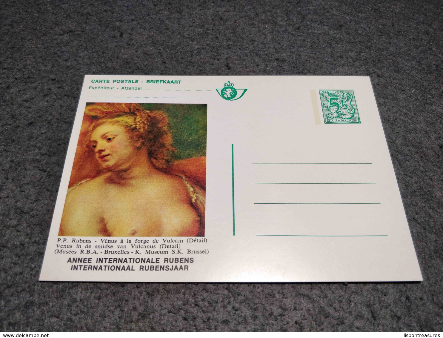 BELGIUM LOT X 5 STATIONERY CARDS RUBENS PAINTINGS UNUSED F - Illustrated Postcards (1971-2014) [BK]