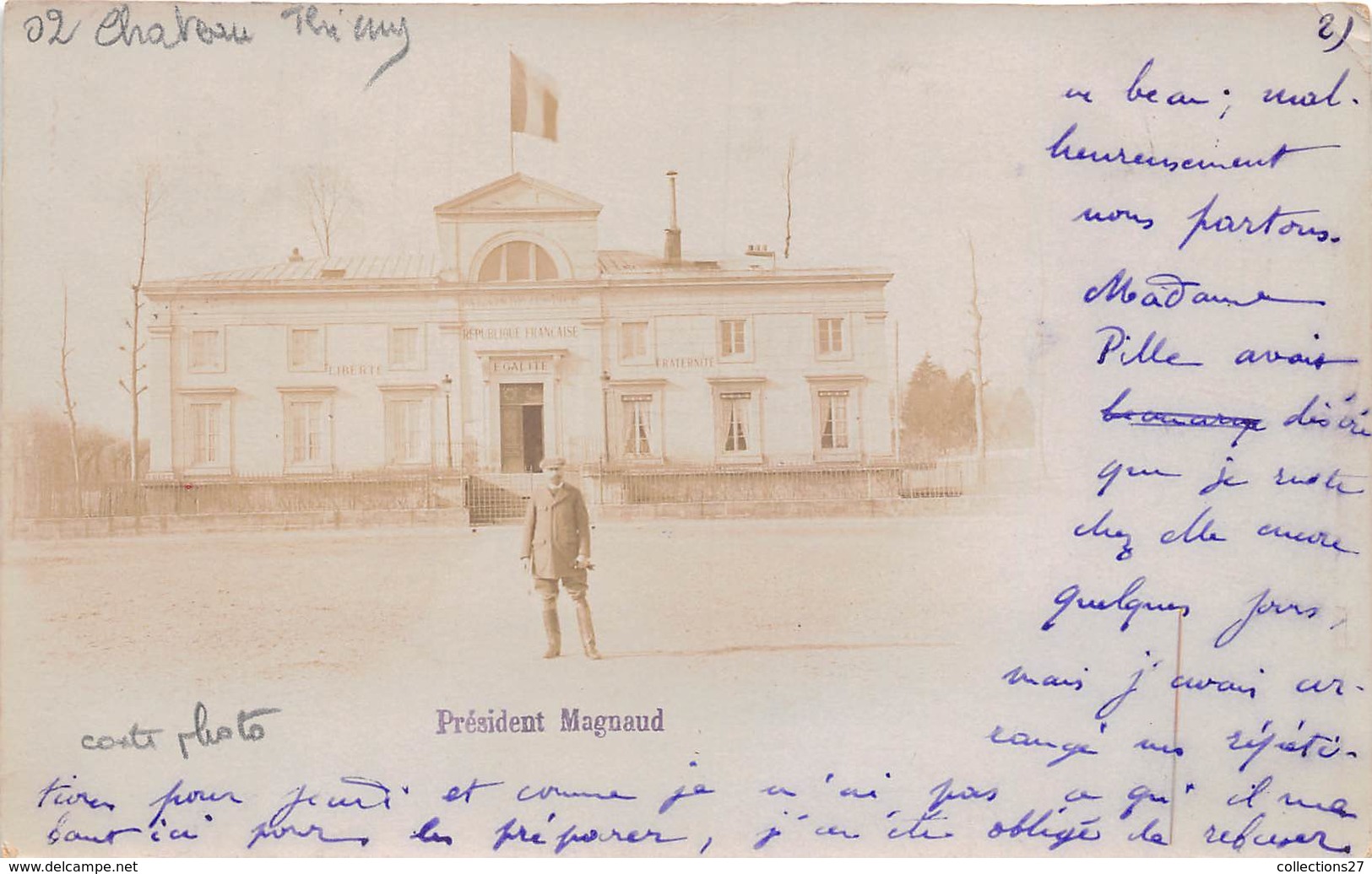 02-CHATEAU-THIERRY- CARTE-PHOTO6 PRESIDENT MAGNAUD - Chateau Thierry
