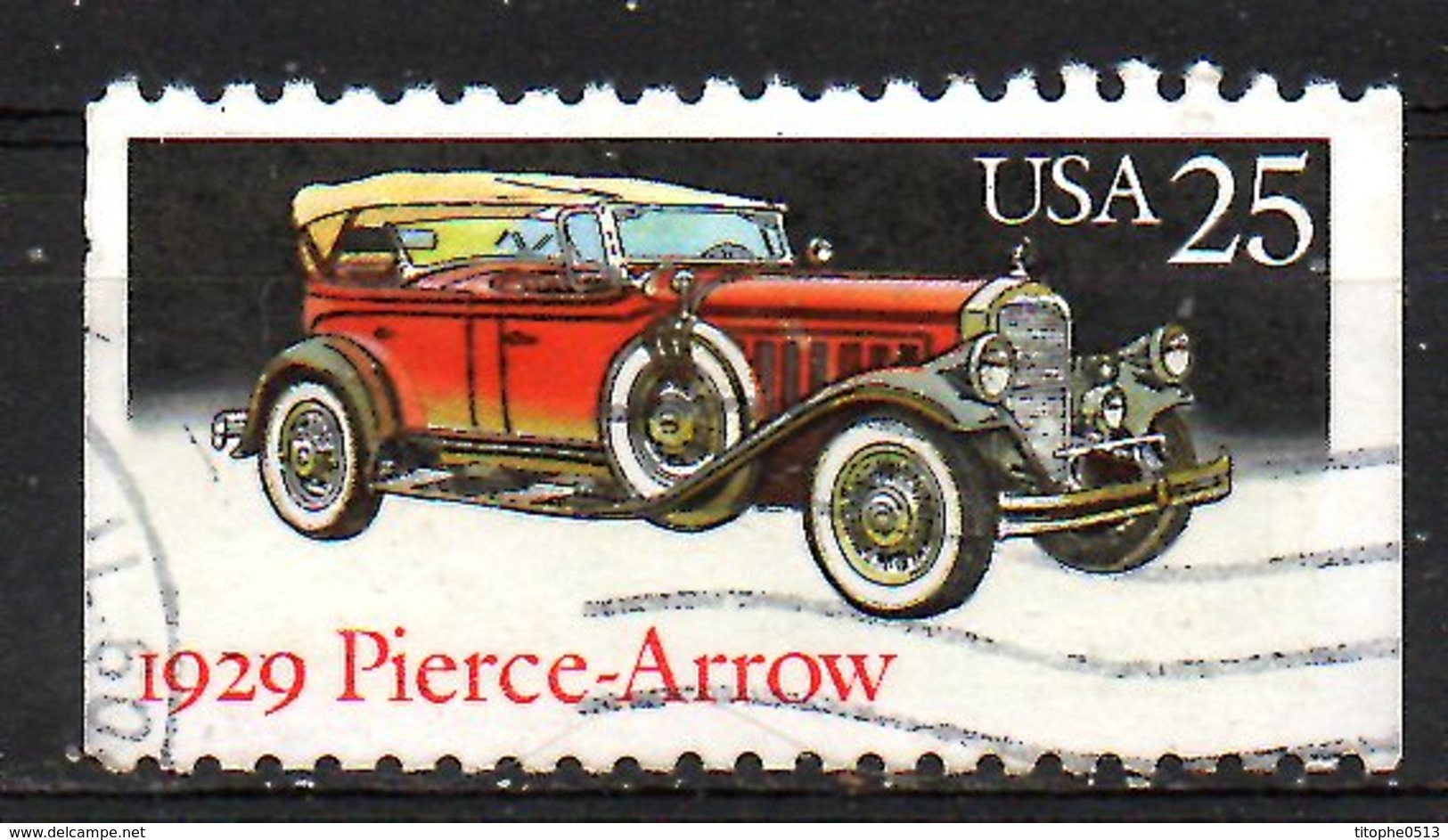 USA. N°1823 Oblitéré De 1988. Voiture Pierce-Arrow De 1929. - Autos