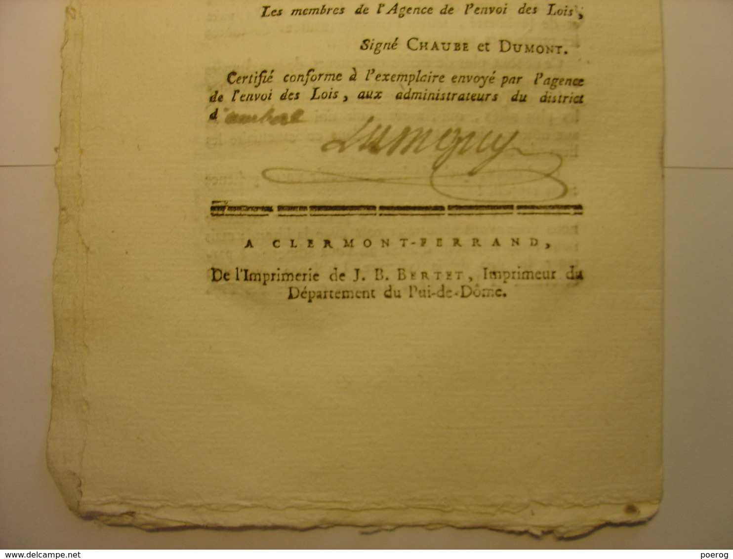 EXTRAIT PROCES VERBAL 1795 CONVENTION NATIONALE - GRASVELD SITTER HOLLANDE PROVINCES UNIES DES PAYS BAS TRAITE DE PAIX - Décrets & Lois