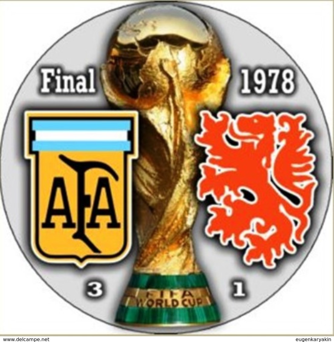 PIN FIFA WORLD CUP FINAL 1978 ARGENTINA Vs NETHERLANDS - Fútbol
