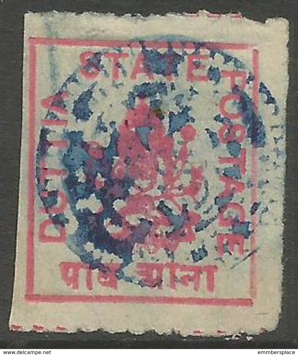 Datia (Duttia) - 1899 Lord Ganesha 1/4a Used   SG 16b - Datia