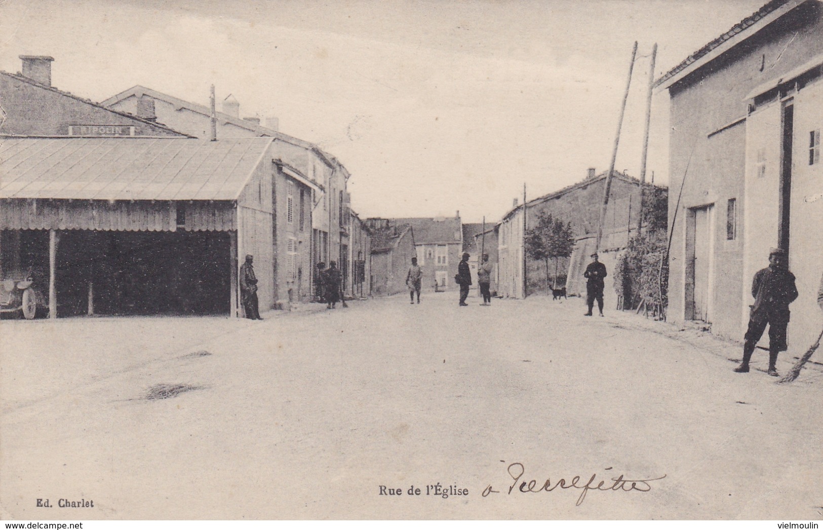 PIERREFITTE SUR MEUSE 55 MEUSE RUE DE L'EGLISE BELLE CARTE RARE !!! - Pierrefitte Sur Aire