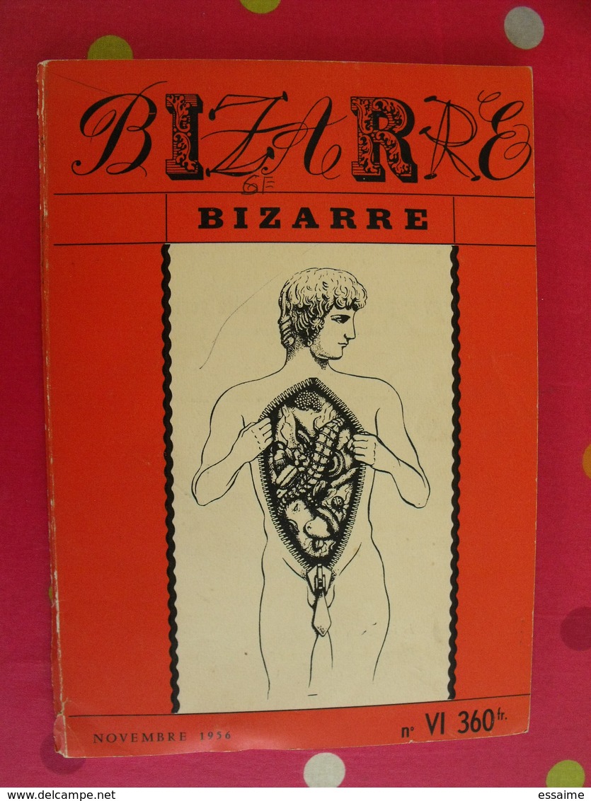 Bizarre N° 6 De Novembre 1956. Prestigiditation Bielkine Guy Bourdin Aubert Henry - Humour