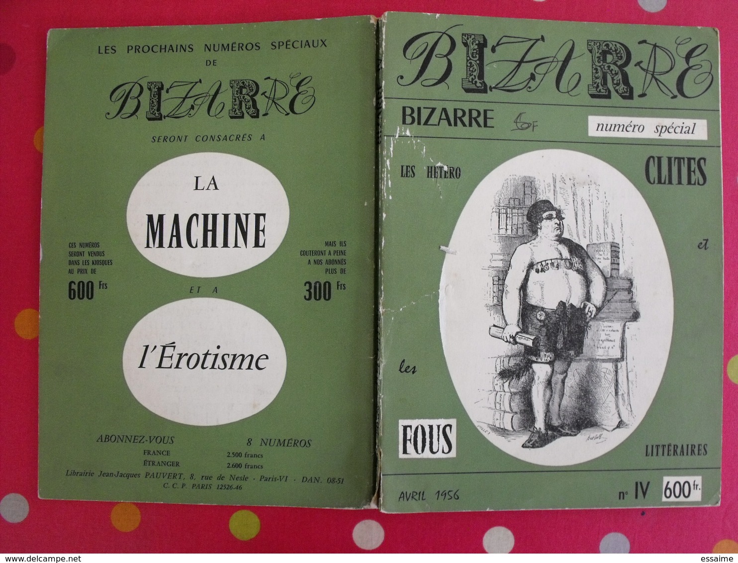 Bizarre N° 4 D'avril 1956. Raymond Queneau Daumier Grandville Souzouki Bertall Gavarni - Humor