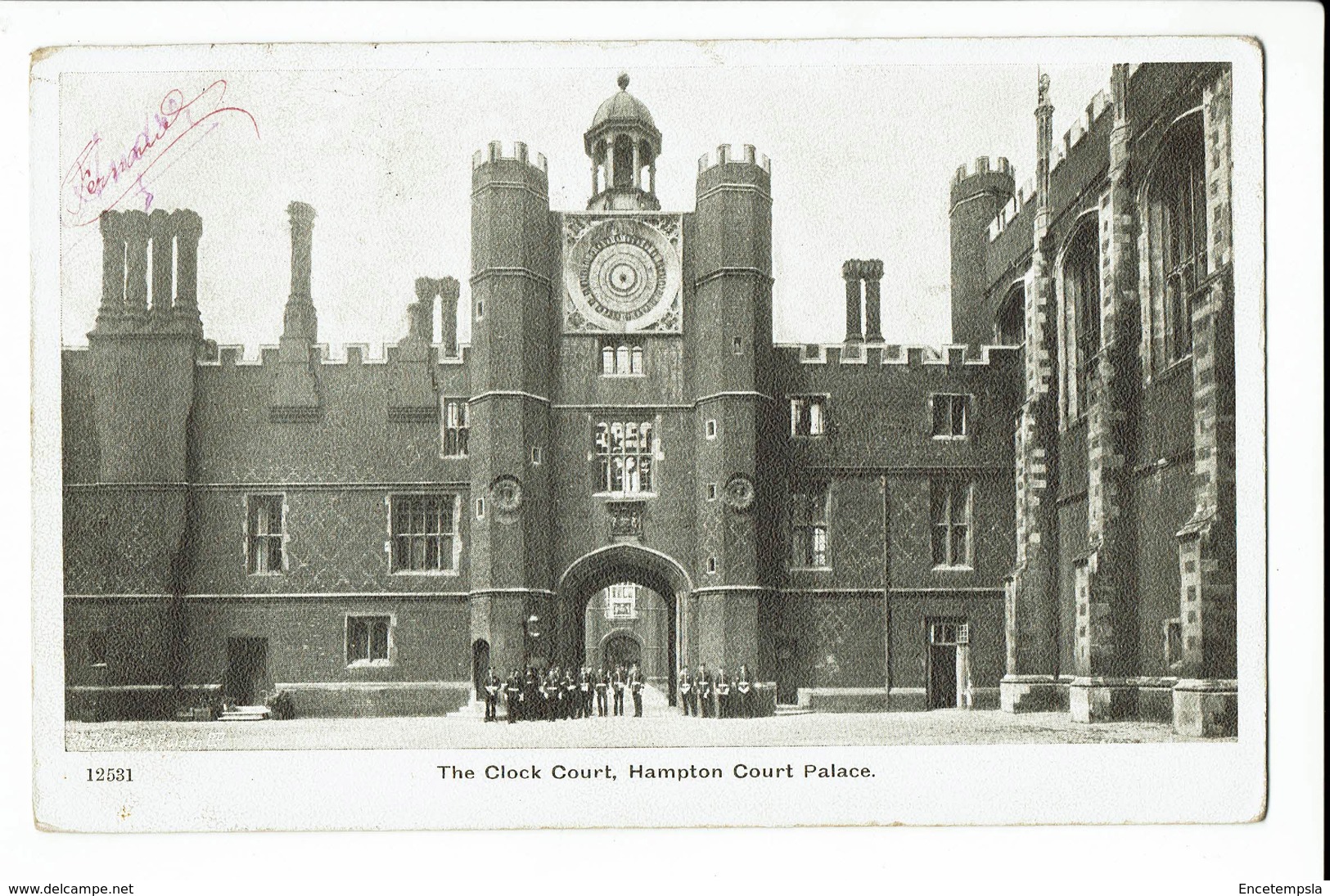 CPA - Carte Postale - Royaume Uni - Hampton Court Palace -The Clock Court-1916 -S1133 - Other & Unclassified