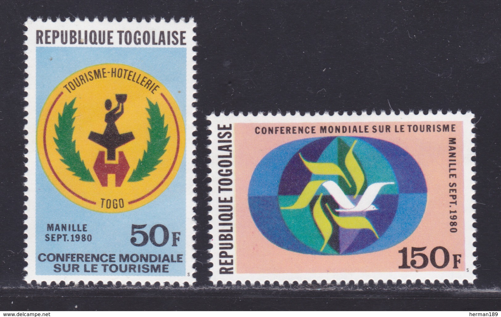 TOGO N°  995 & 996 ** MNH Neufs Sans Charnière, TB (D7470) Conférence Mondiale Du Tourisme - Togo (1960-...)