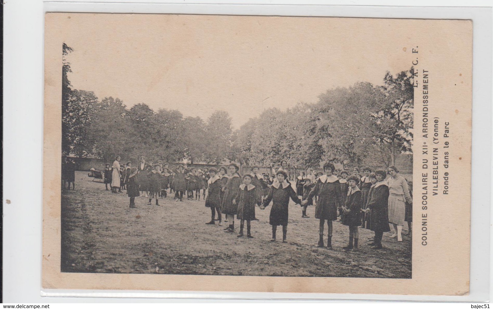 1 Cpa Villeblevin "Colonie Scolaire Du XIIe Arrondissement" - Villeblevin