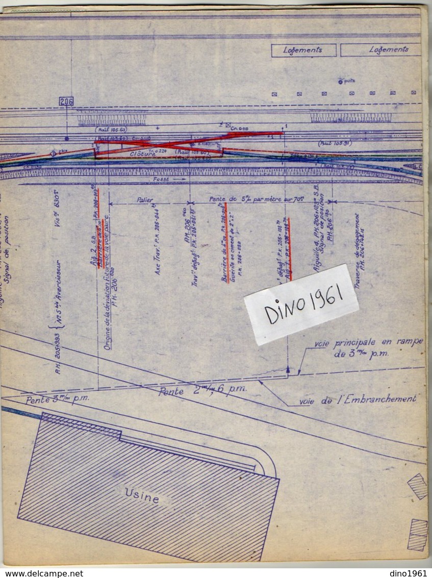 VP12.732 PARIS - Plan De 1959  Entre La S.N.C.F Ligne De VIERZON à SAINCAIZE & La Précision & La Carroserie De Levallois - Railway