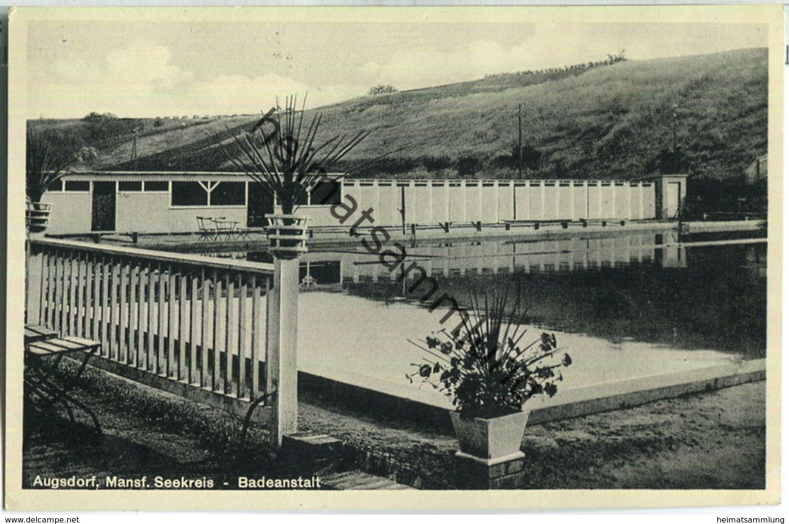 Gerbstedt-Augsdorf - Badeanstalt - Verlag Otto Steffens Siersleben - Gerbstedt