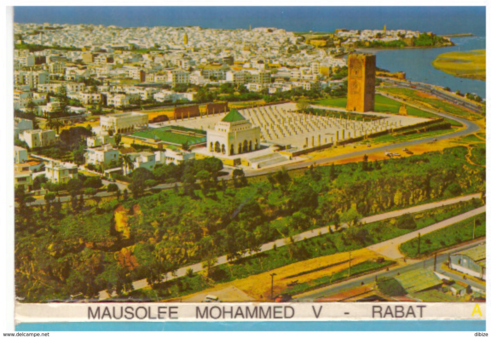 Maroc. Rabat. Dépliant 9 CPM Mausolée Mohamed V, Vue Aérienne, Vue Panoramique, Garde, Cour... - Rabat