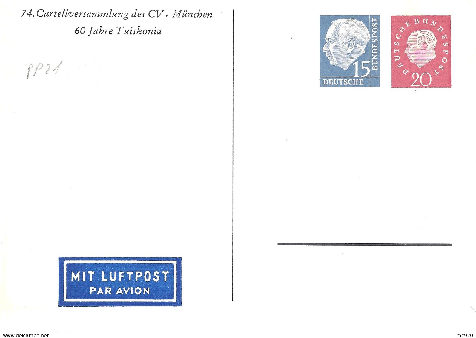 Allemagne Deutchland Entier Postal, Ganzsachen, Postal Stationery Carte Postale Privée Postkarten Private - Privatpostkarten - Ungebraucht