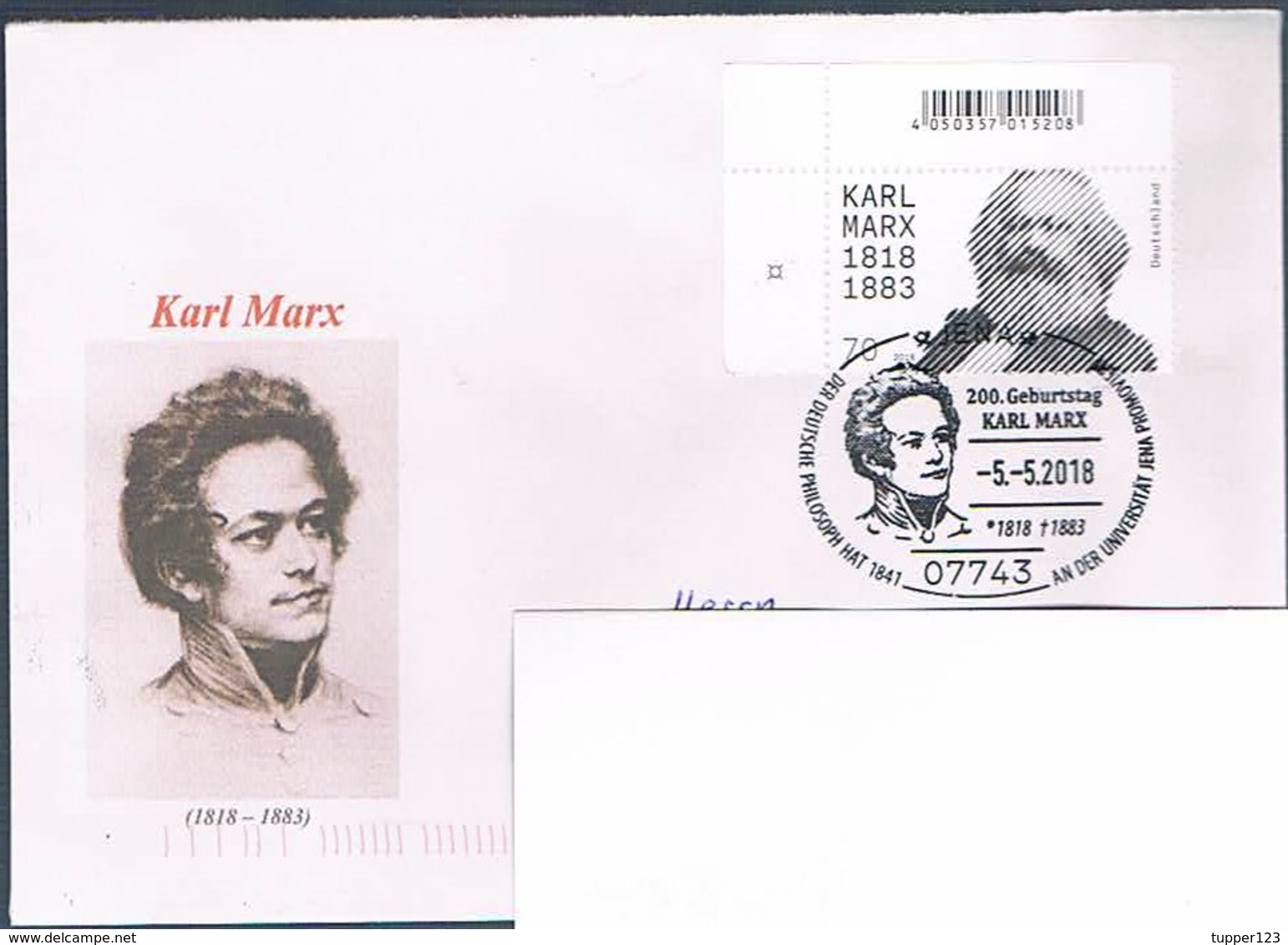 Bund, Brief Karl Marx, SSt.Jena Cod. - Briefe U. Dokumente