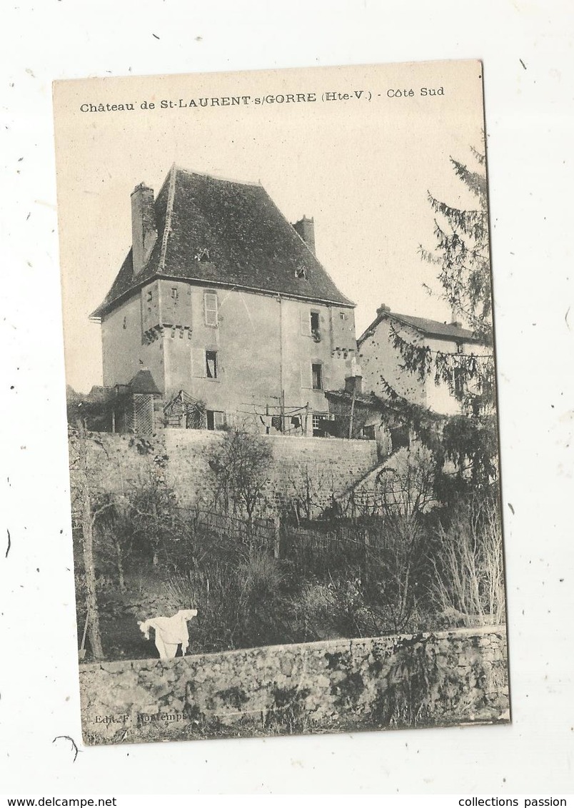 Cp , 87 , SAINT LAURENT SUR GORRE ,côté Sud , Vierge - Saint Laurent Sur Gorre