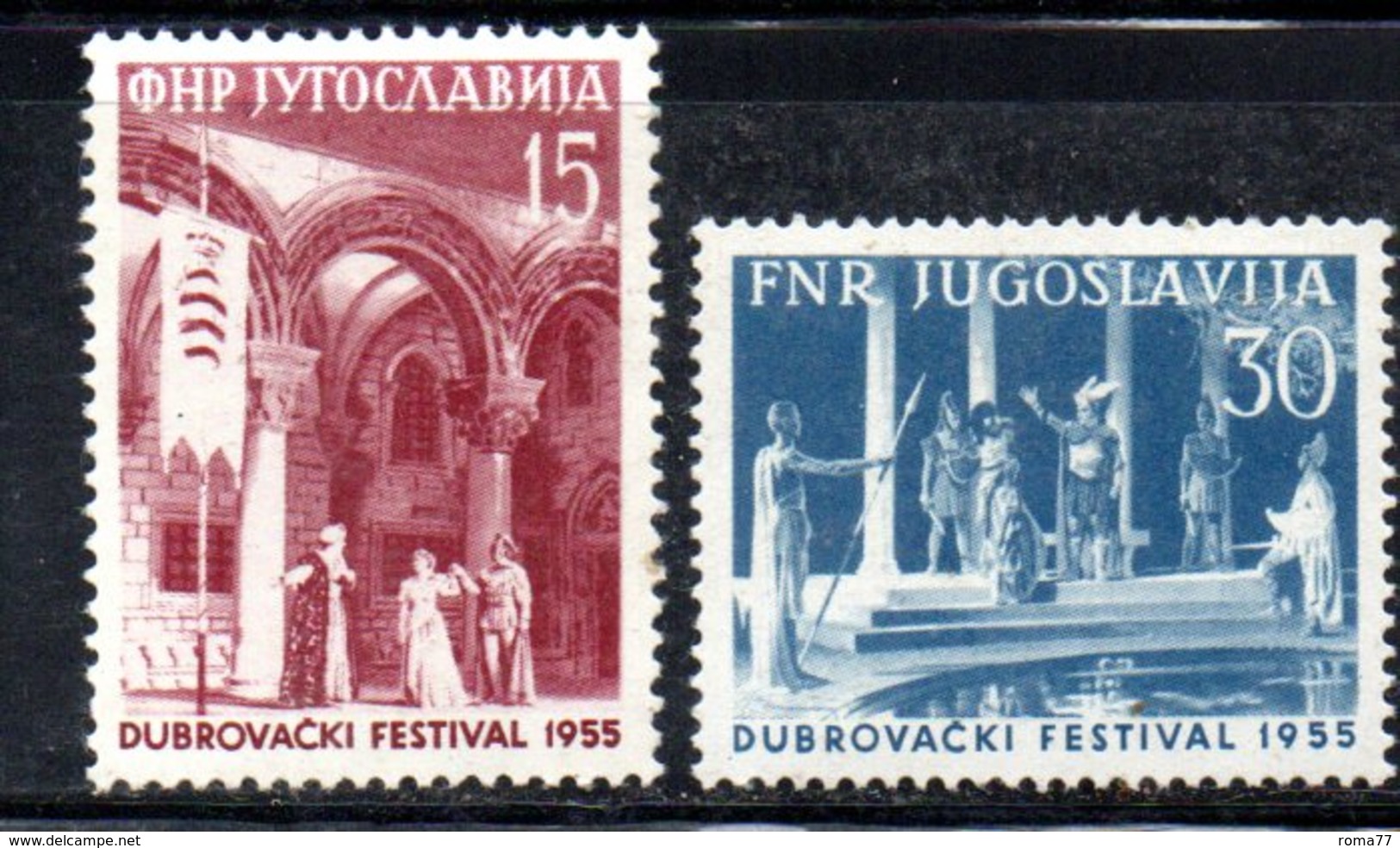 YUG79D - YUGOSLAVIA 1955,  Unificato N. 665/666  Nuovi  *** - Ongebruikt