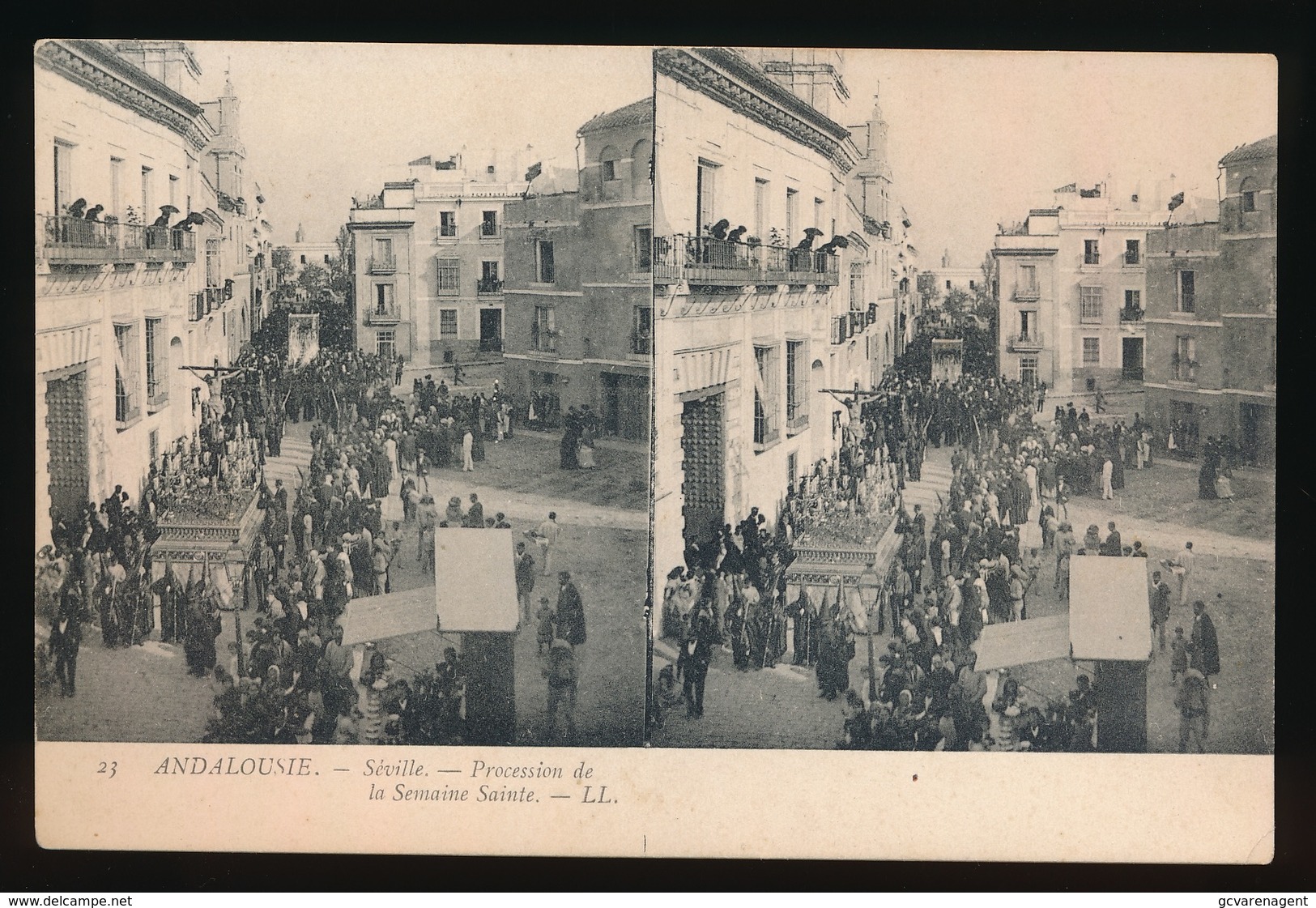 SEVILLE -  = CARTE STEREO =  PROCESSION DE LA SEMAINE SAINTE - Sevilla