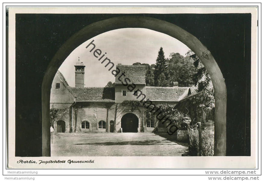 Berlin Grunewald - Jagdschloss - Foto-AK - Grunewald