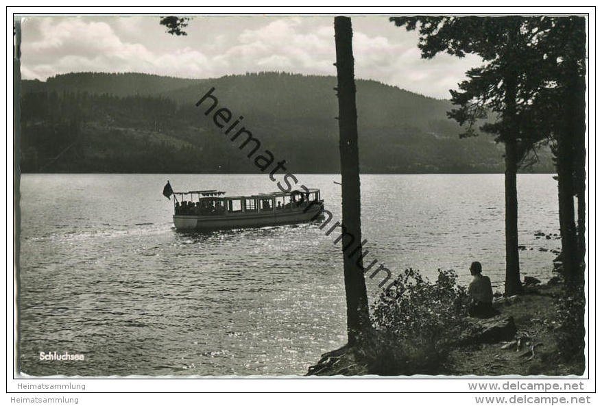 Schluchsee - Fahrgastschiff - Foto-AK - Schluchsee