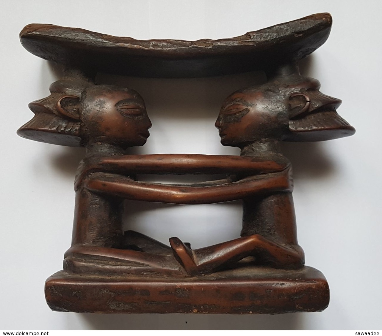 ETHNOLOGIE - AFRIQUE DE L'OUEST - APPUI TÊTE - CONGO - LUBA SHANKADI - BOIS - XX° - Art Africain