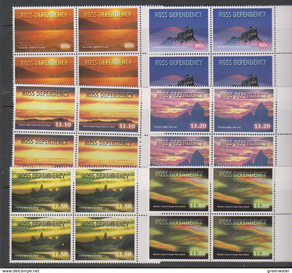 Ross Dependency 1999 Night Skies 6v Bl Of 4  ** Mnh  (39458G) - FDC