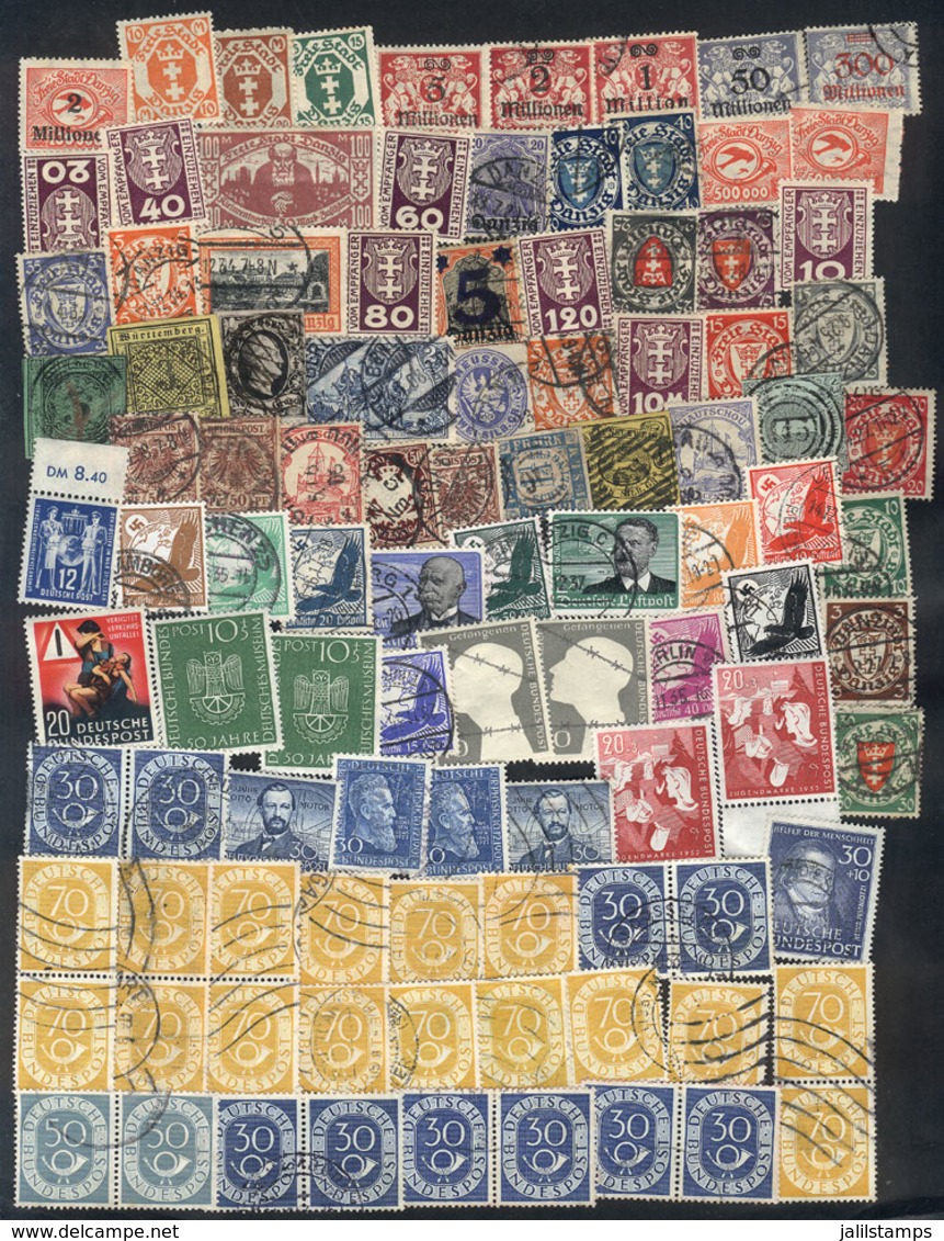 68 WEST GERMANY: Interesting Lot Of Stamps Of All Periods, Most Of Fine Quality But There Are Also Several With Minor Fa - Andere & Zonder Classificatie