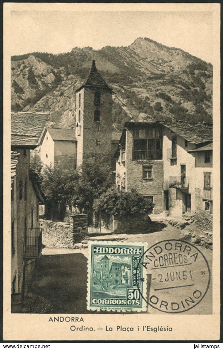 72 SPANISH ANDORRA: Sc.43, Maximum Cards, Topics: Mountains, Old Houses, Excellent Quality! - Ongebruikt