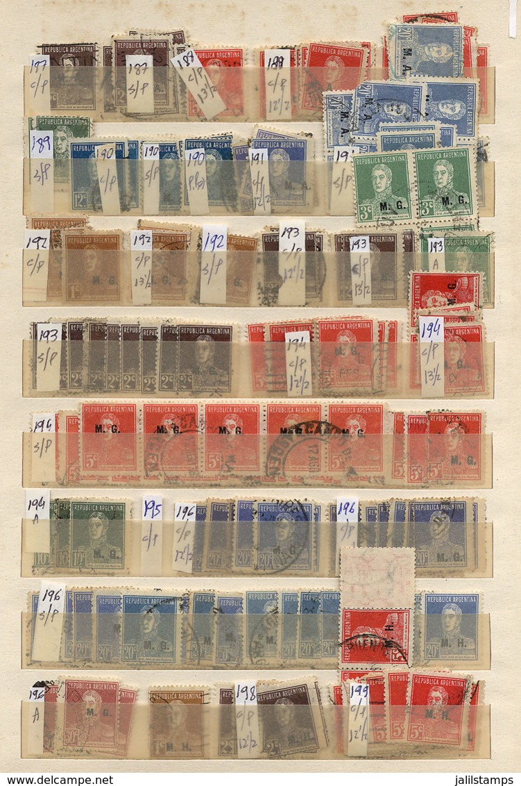 301 ARGENTINA: Accumulation Of Thousands Of Stamps In Very Large Stockbook, Very Diverse And Interesting For The Collect - Service