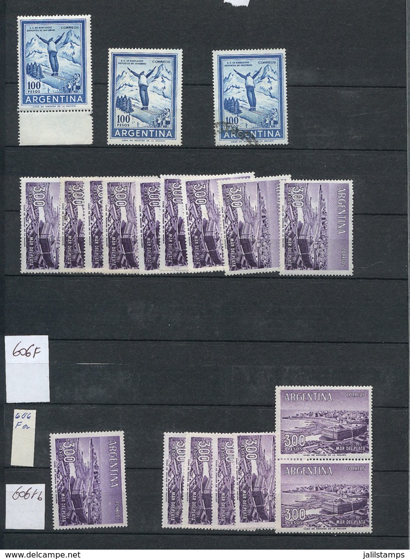 407 ARGENTINA: Large Stockbook With Stock Of DEFINITIVE STAMPS (circa 1935 To 1975), Most MNH And Of Fine To Very Fine Q - Collections, Lots & Séries