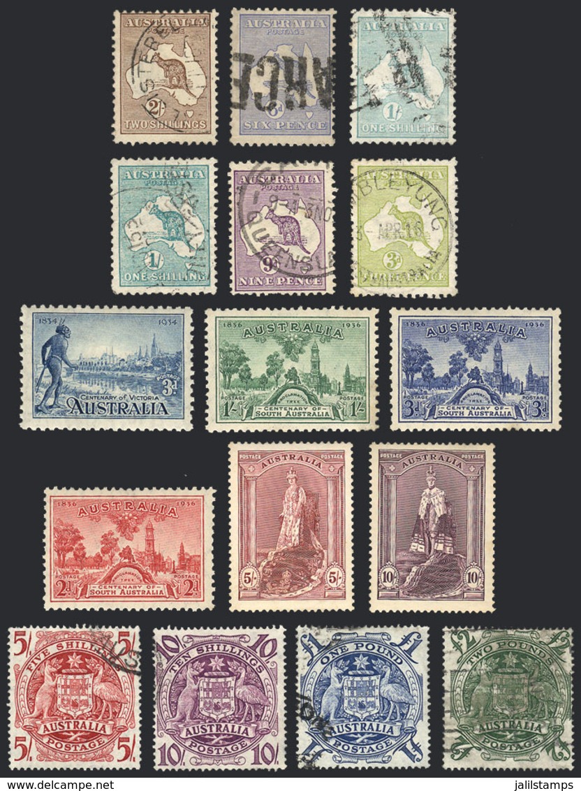 427 AUSTRALIA: Small Lot Of Varied Stamps, Some With Minor Defects, Several Of Very Fine Quality, Scott Catalog Value US - Andere & Zonder Classificatie