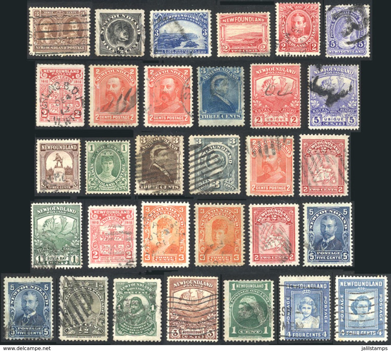 478 CANADA - NEWFOUNDLAND: Lot Of Old Stamps, It May Include High Values Or Good Cancels (completely Unchecked), Very Fi - 1908-1947