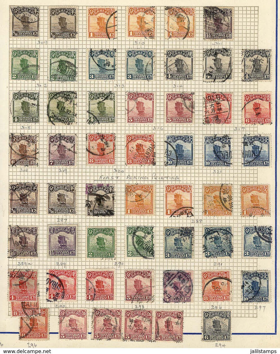 498 CHINA: Collection On Album Pages With Large Number Of Mostly Used Stamps, The Expert Will Surely Find Scarce Cancels - Andere & Zonder Classificatie